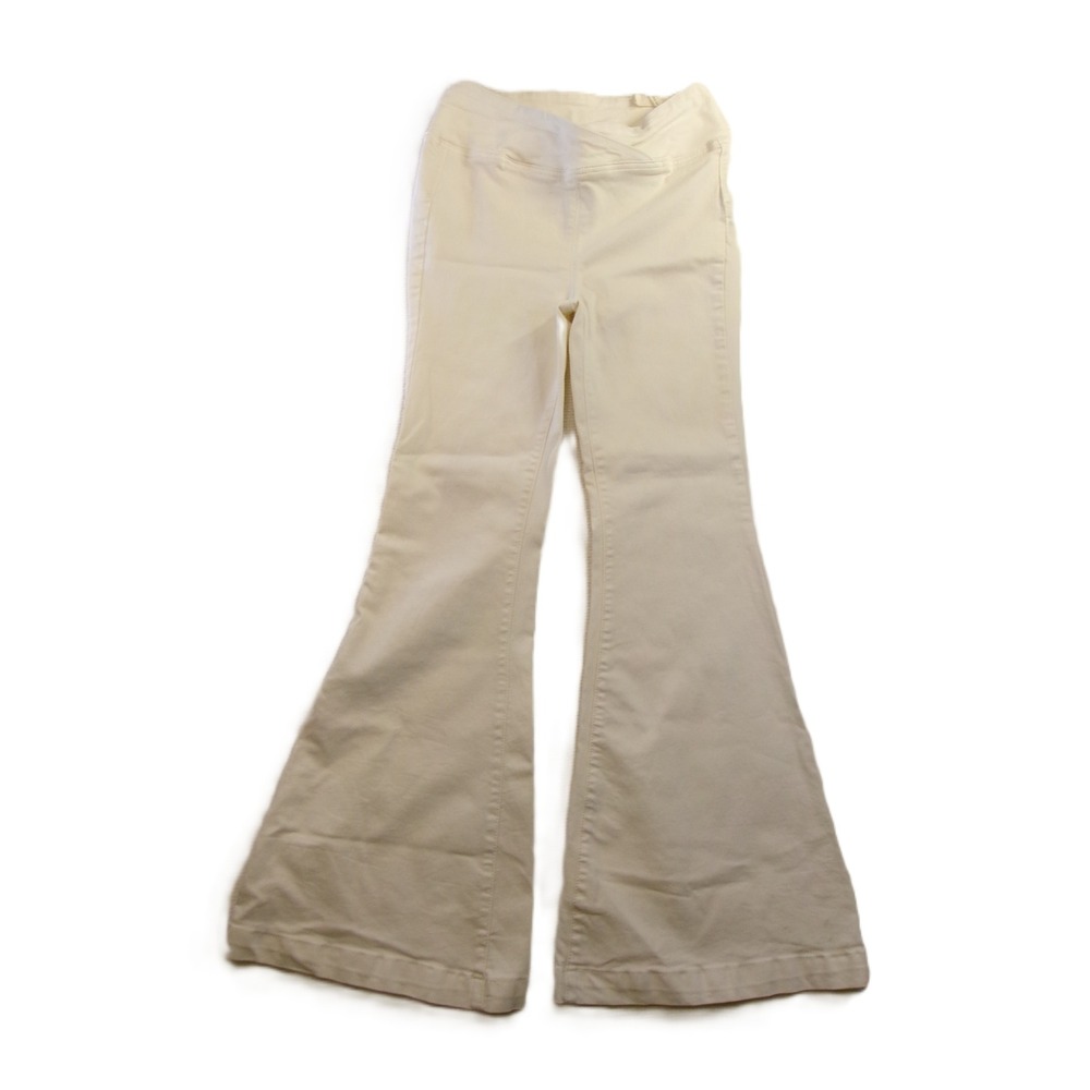 Free People We The Free Penny Flare Jeans White V-Waist Bell Bottom Size‎ 29